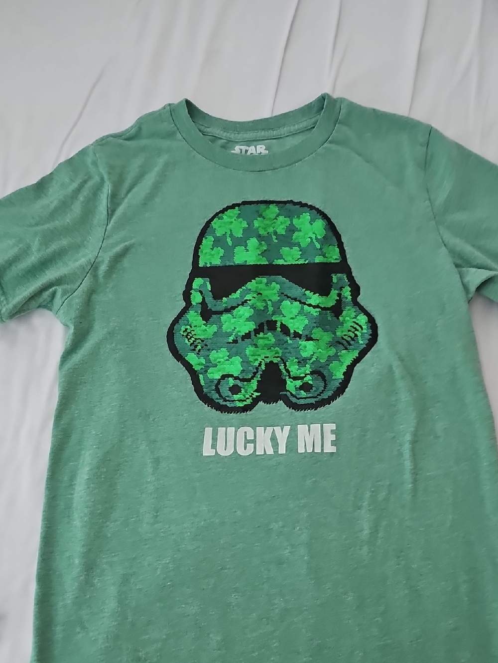 Star Wars Green 'Lucky Me' Shamrock Stormtrooper Tee